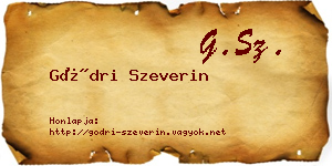 Gödri Szeverin névjegykártya